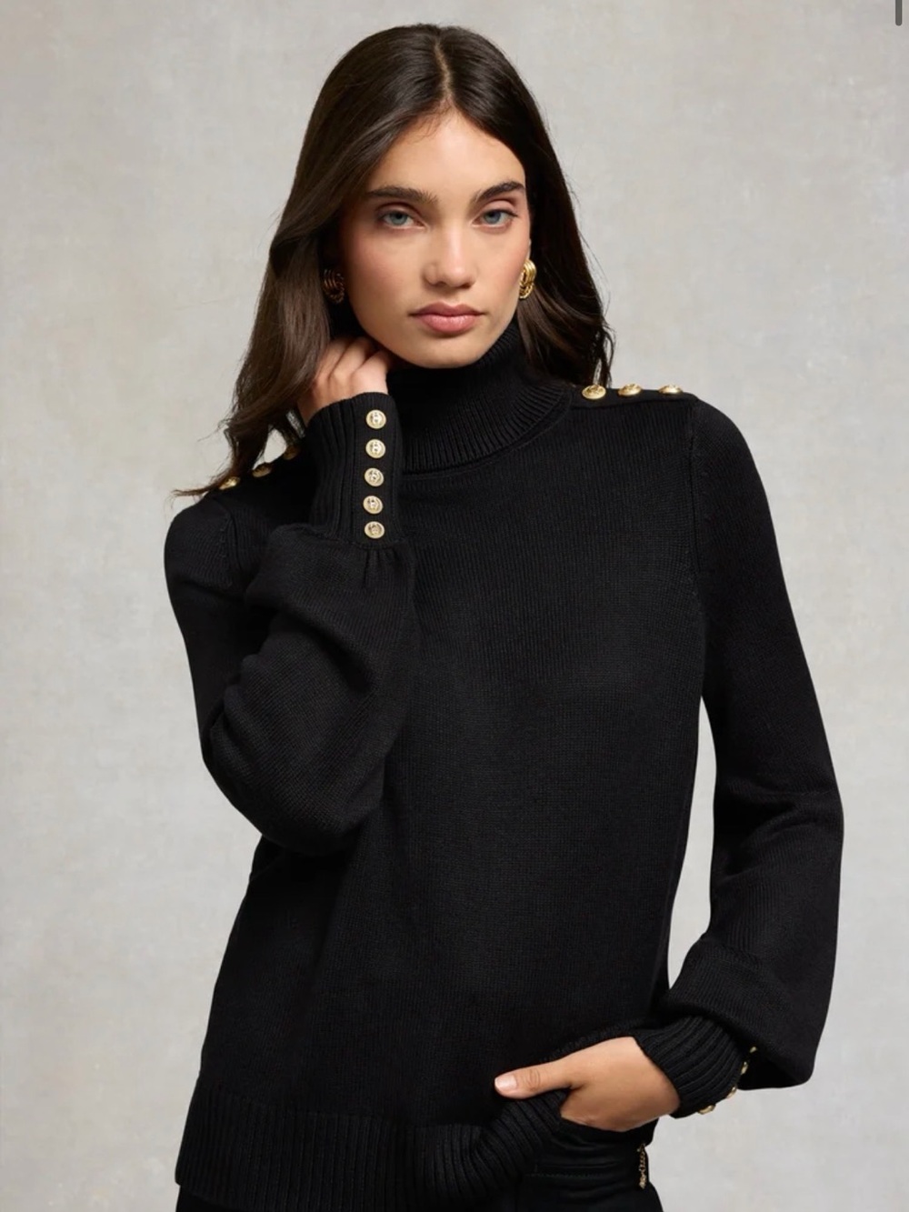 NWOT Chamonix Roll Neck Knit Sweater Black